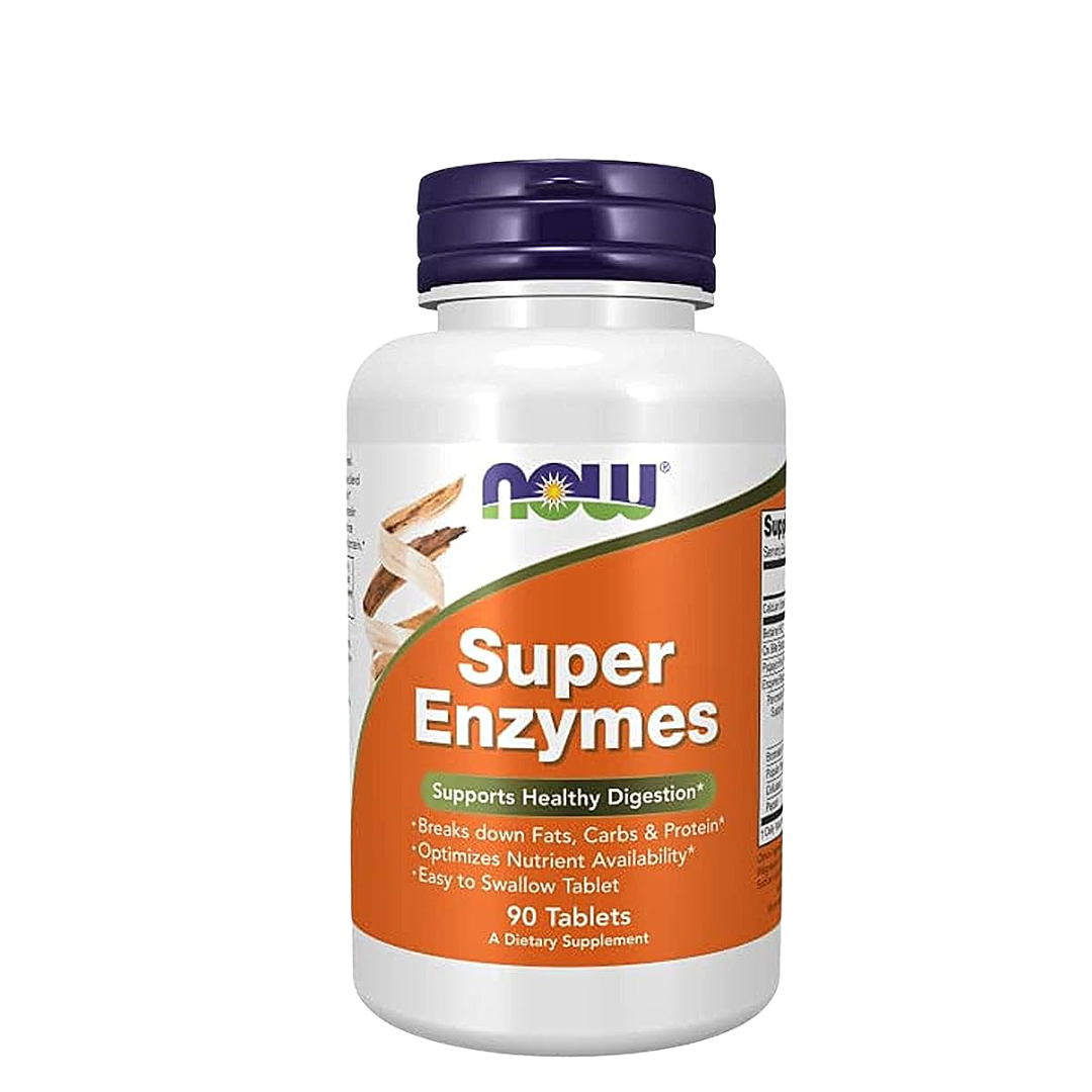 NOW Foods, Super Enzymes, 90 Tablets NOW Foods, Super Enzymes, 90 Tablets